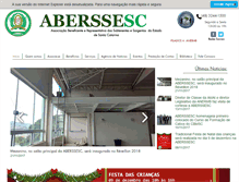 Tablet Screenshot of aberssesc.com.br